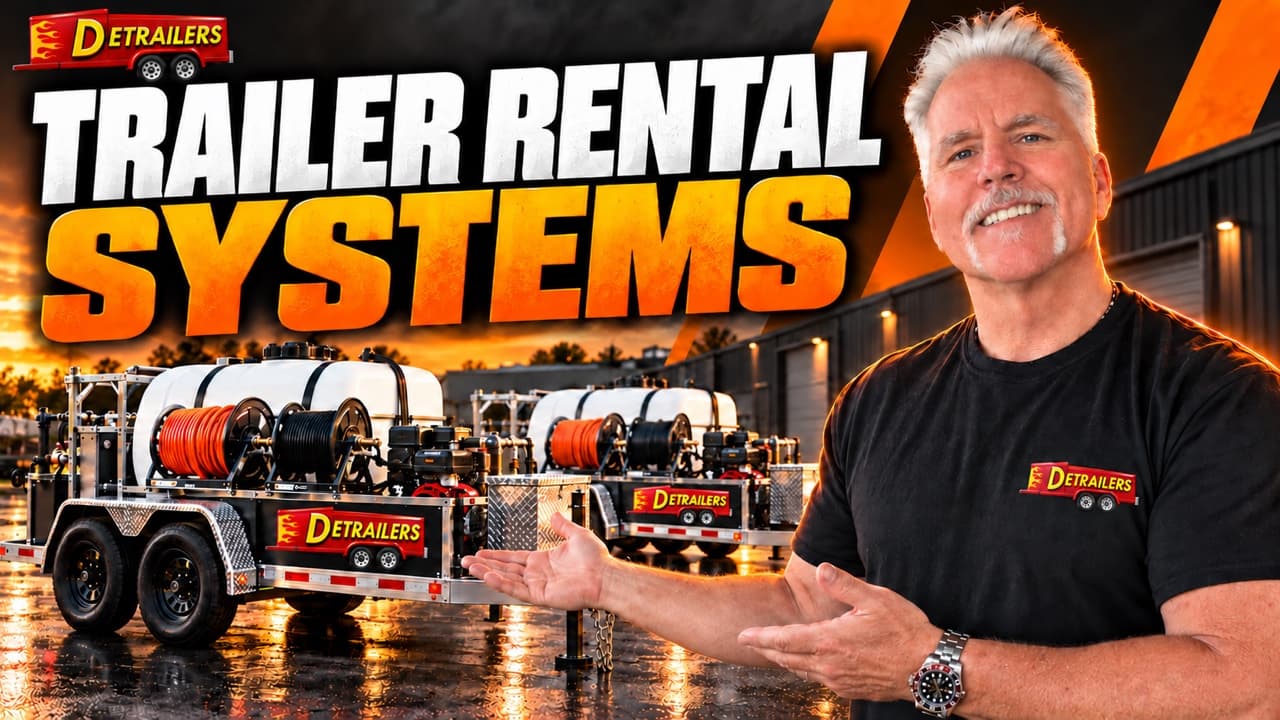 Commercial Pressure Washer Trailer Rentals, professional Mobile Wash Systems.